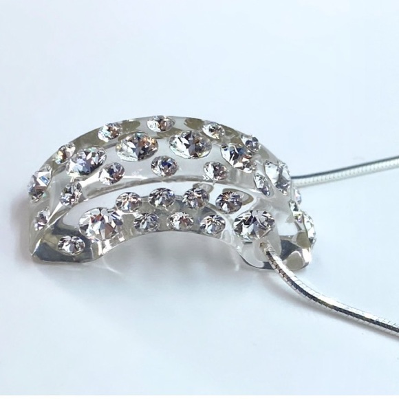 Acrylic Crystal Necklace Embellished With Genuine “Crystal Stone Elements” - Picture 8 of 14